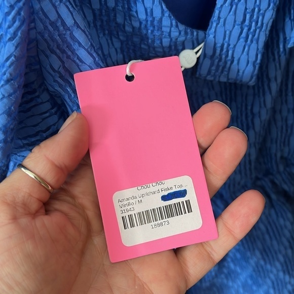 Amanda Uprichard Fiske Top in Mirtillo in Mirtillo – Size M - Picture 5 of 5